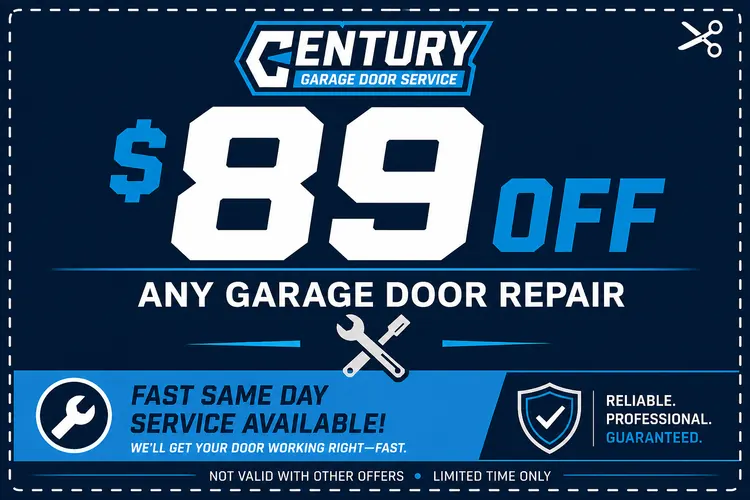 $89 off any garage door repair