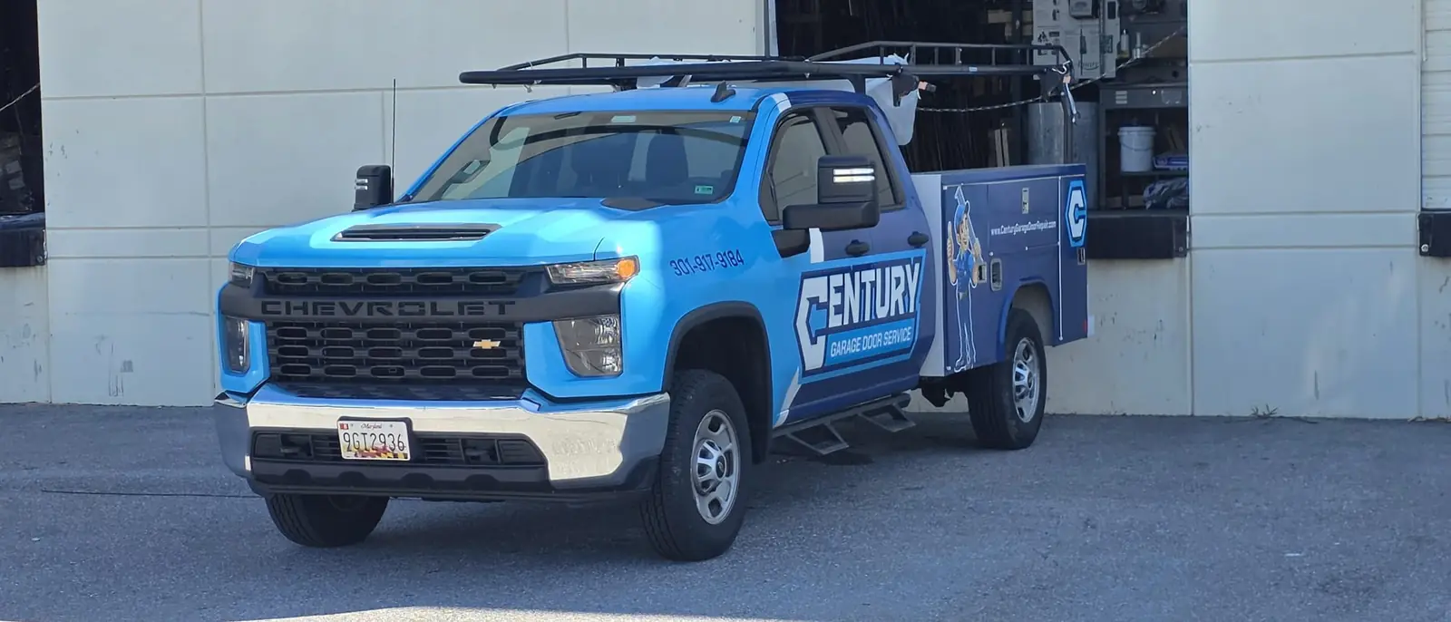 Century Garage Door service van